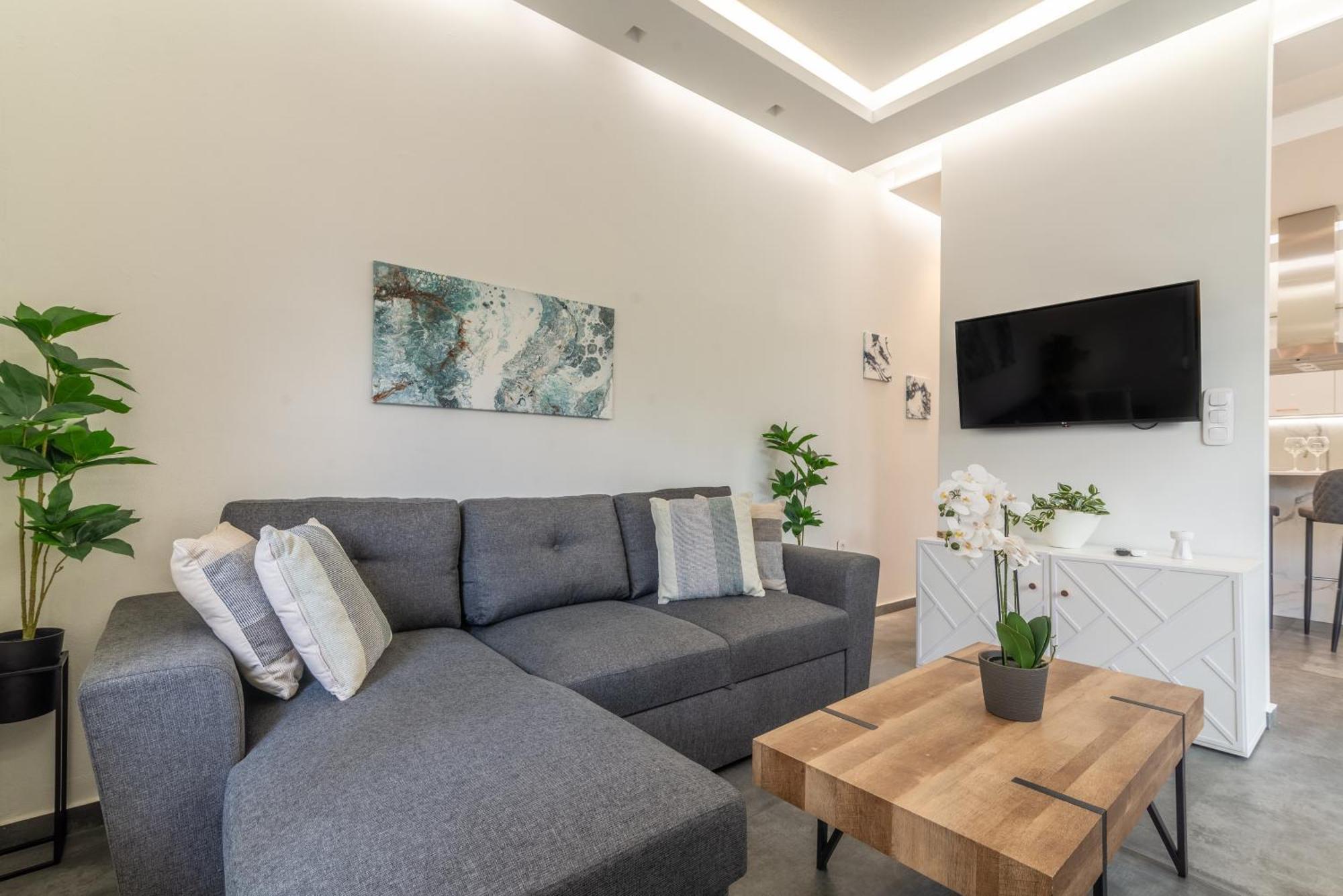 Misty Grey Apartment Near City Centre Kandiye Dış mekan fotoğraf